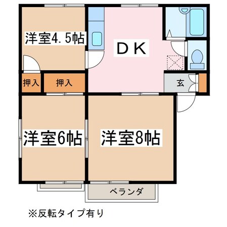 島内駅 徒歩10分 1階の物件間取画像